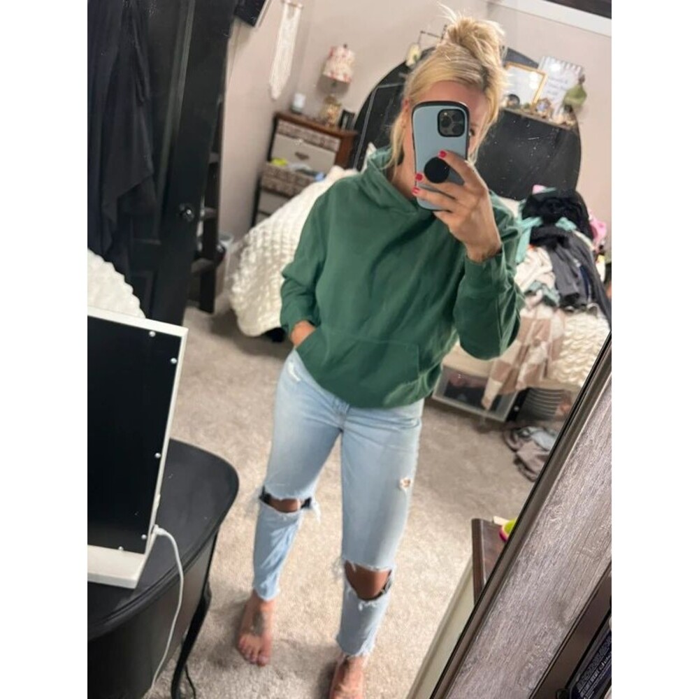Express green hoodie small